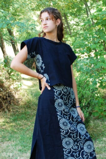 Haut indigo